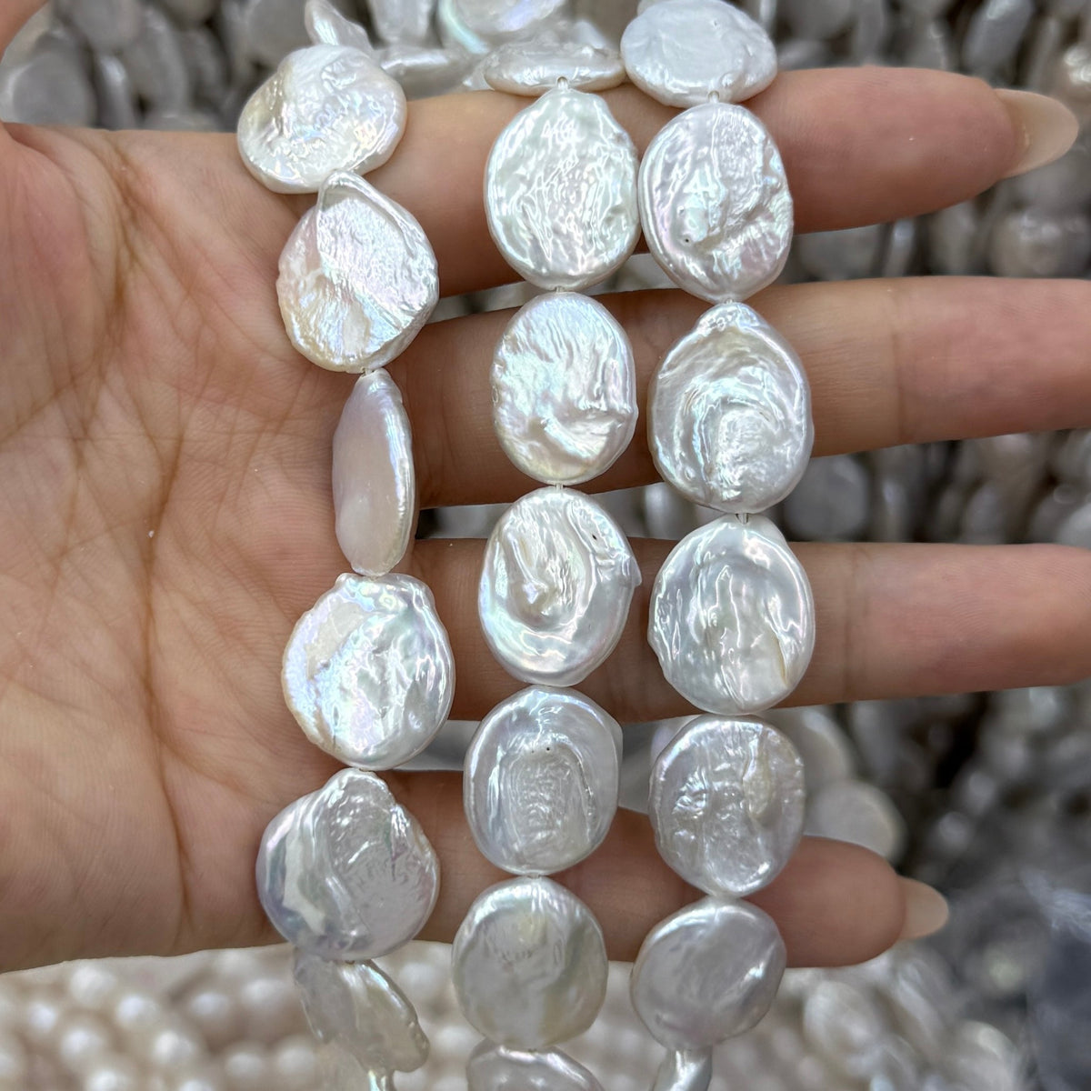 Oval Baroque Pearl Beads (13x18mm)
