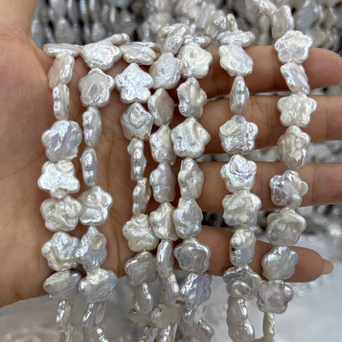 Flower Baroque Pearl Beads (12mm)