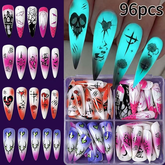 Glowing Nails Press On Nails  PDD Style 3