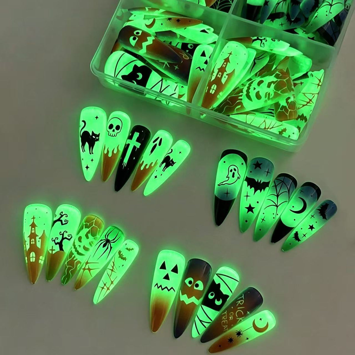 Glowing Nails Press On Nails  PDD Style 1