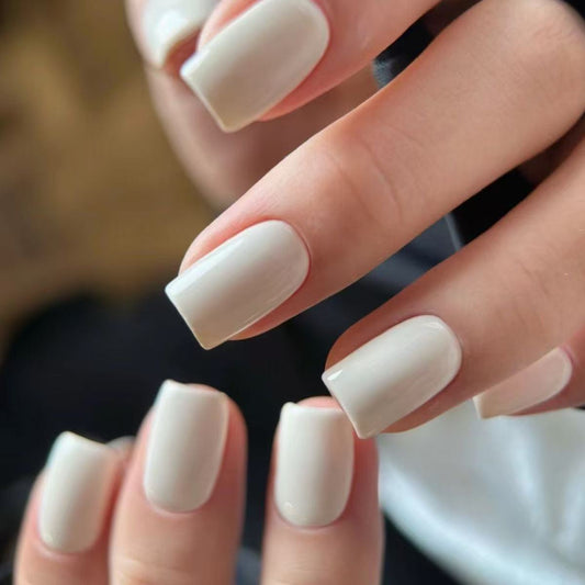 Glowing Nails Press On Nails  White