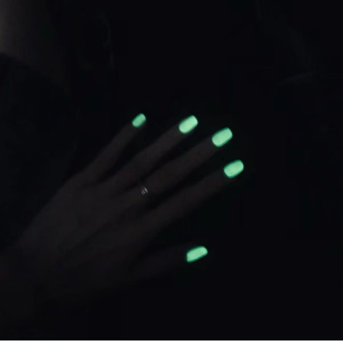 Glowing Nails Press On Nails  White