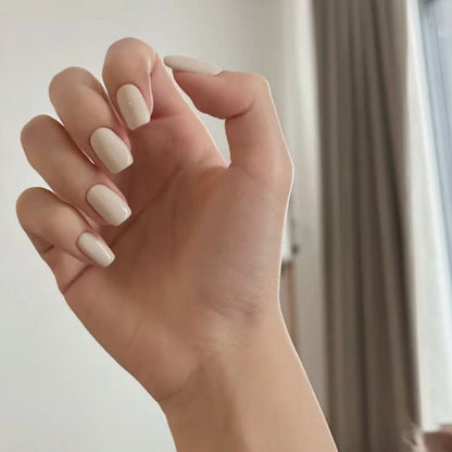 Glowing Nails Press On Nails  White
