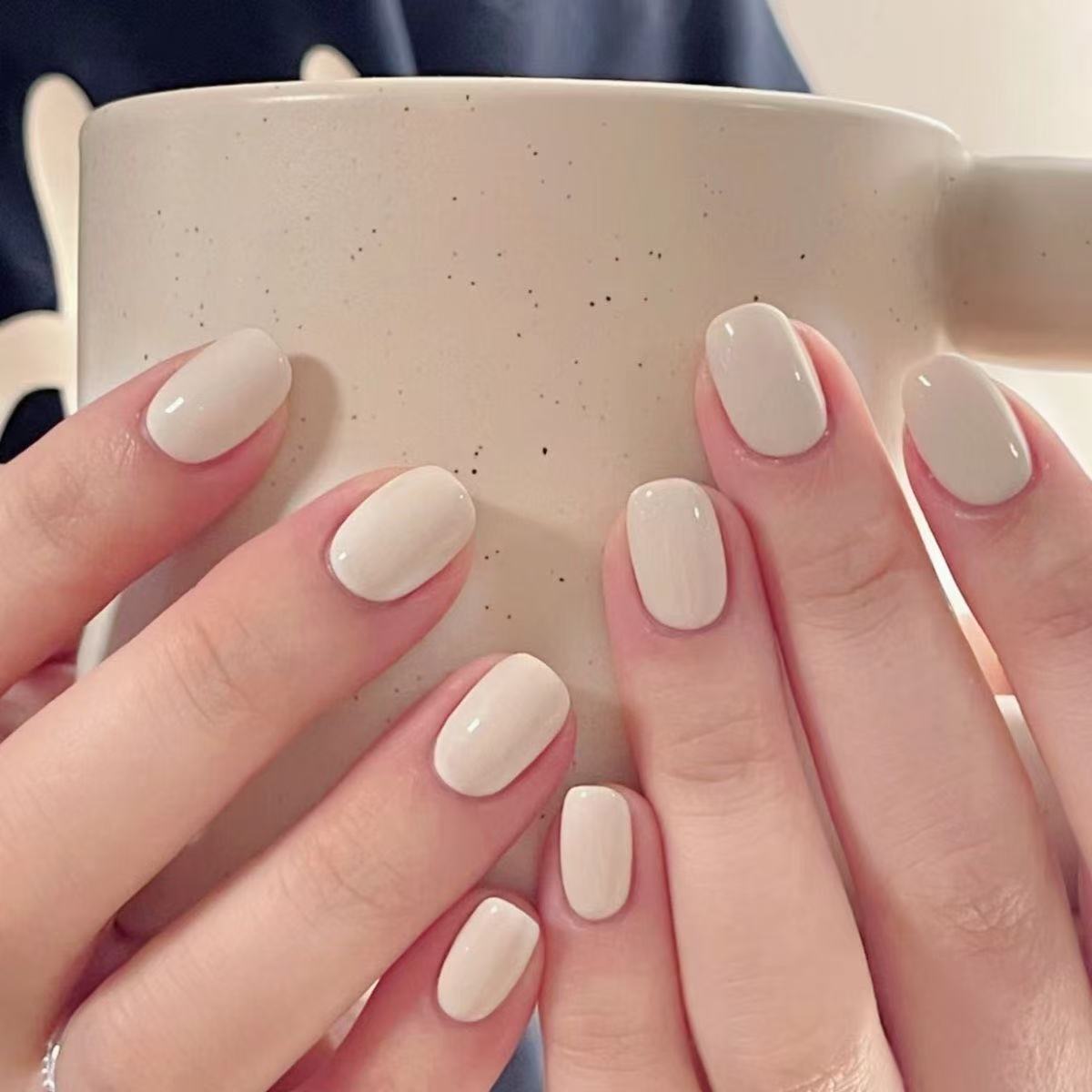 Glowing Nails Press On Nails  White