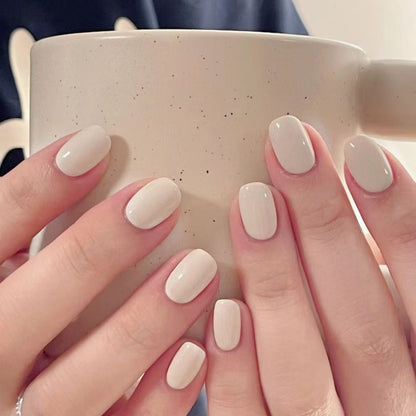 Glowing Nails Press On Nails  White