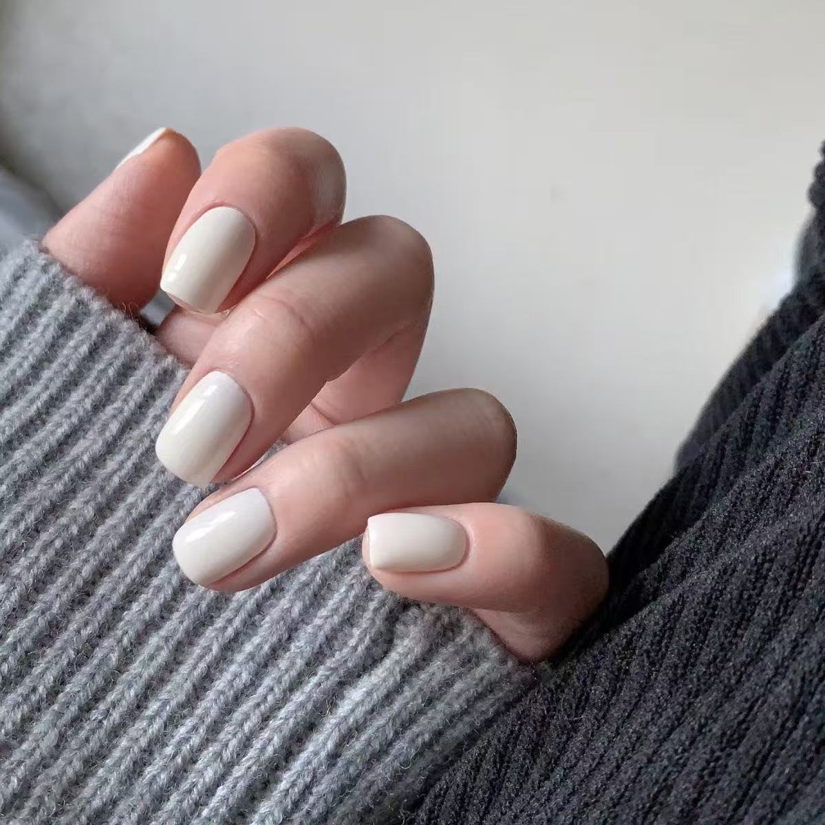 Glowing Nails Press On Nails  White