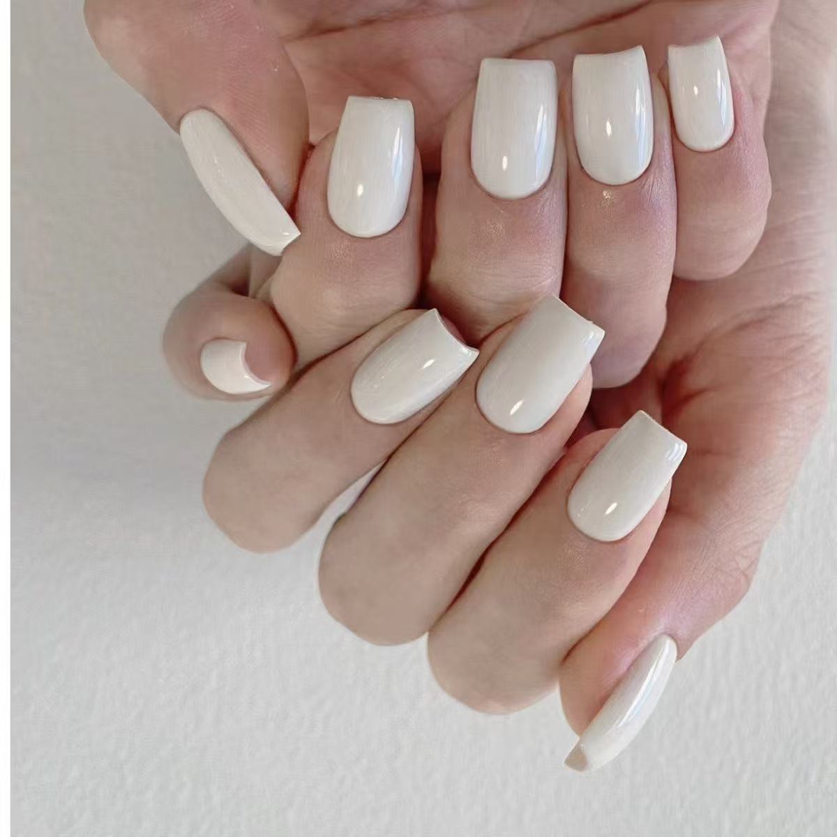 Glowing Nails Press On Nails  White