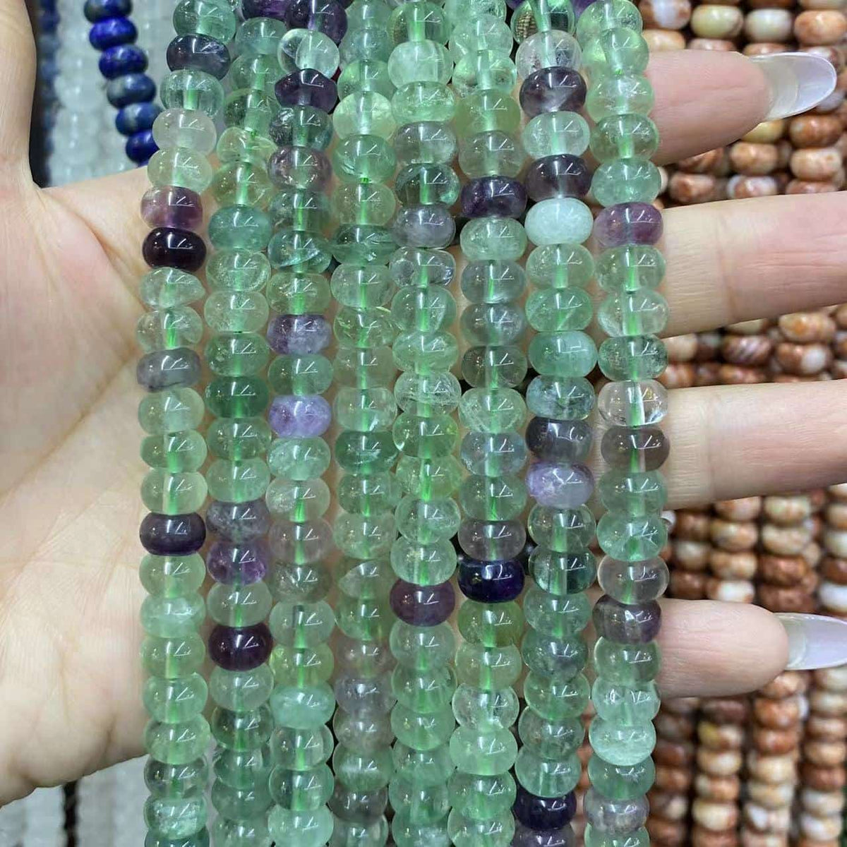 Round Rondelle Beads 2x4mm 4x6mm 5x8mm Quartz/Jasper/Agate