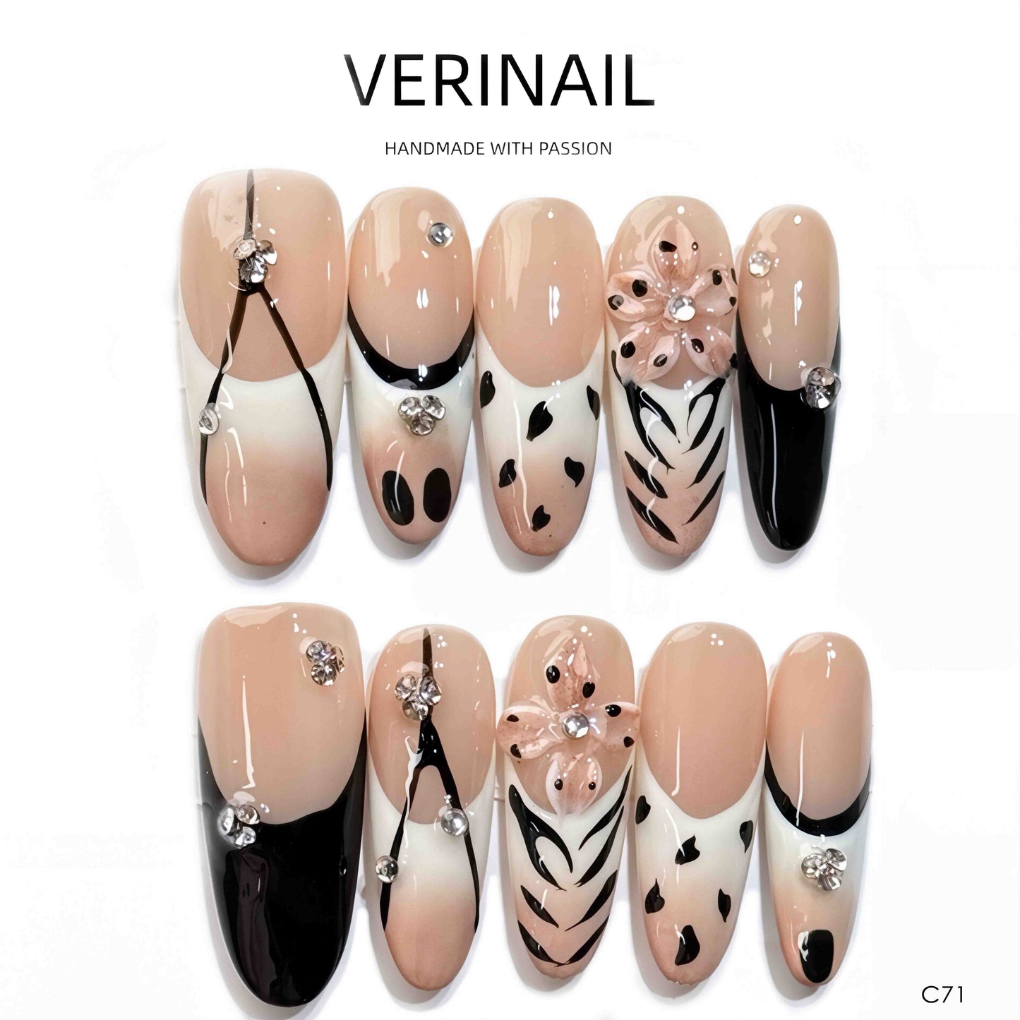 Press On Nails Color Nude DL01