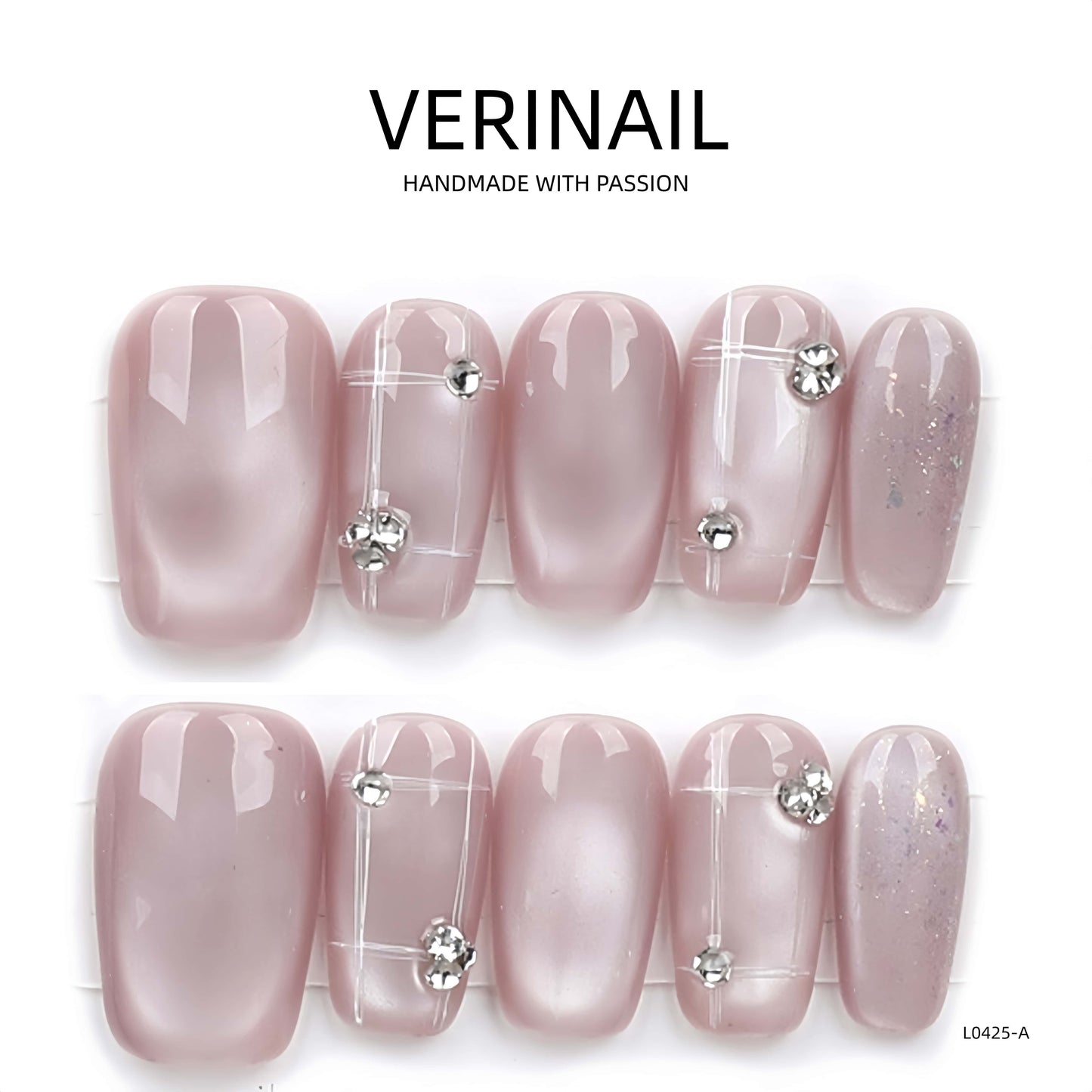 Press On Nails Color Pink CP03