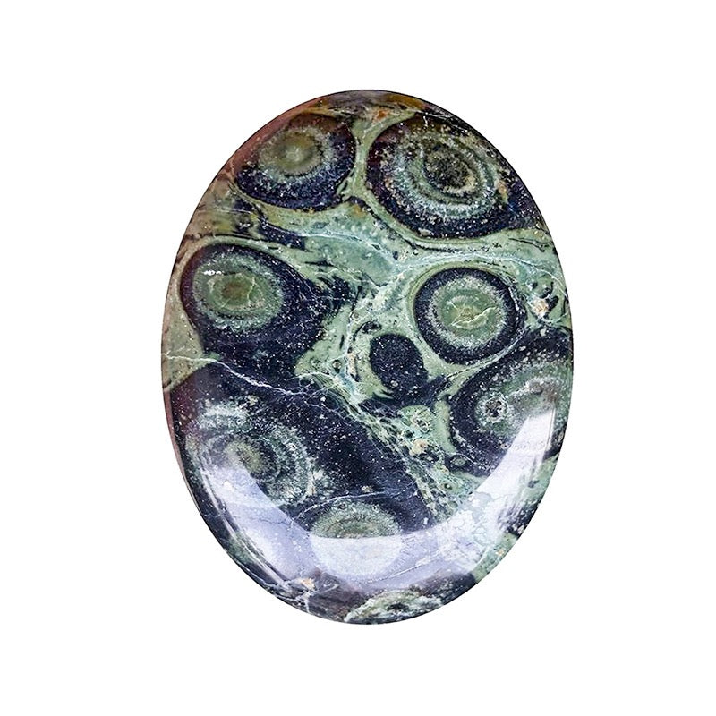 Oval Palm Stone, Polished Oval Gemstone Pocket Palm Stone Gift