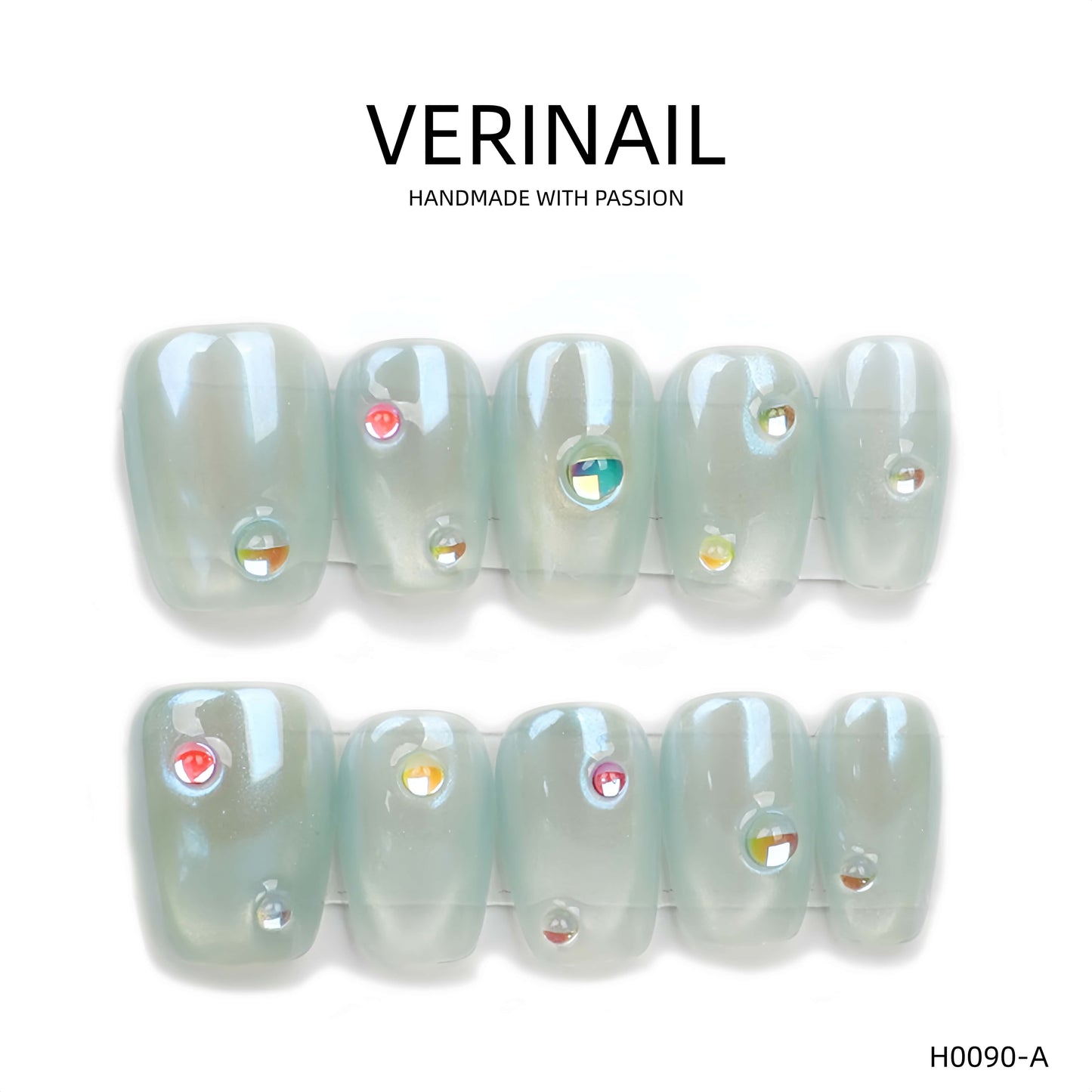 Press On Nails Color Jade DL01
