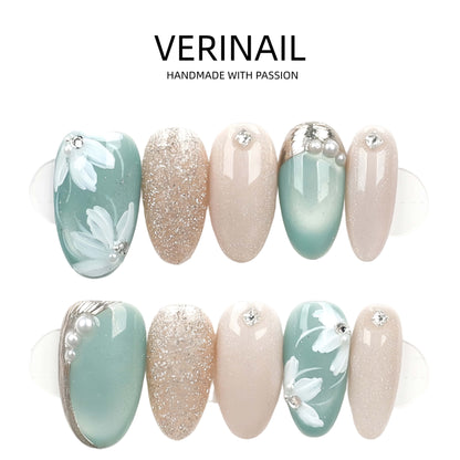 Press On Nails Color Golden DL04