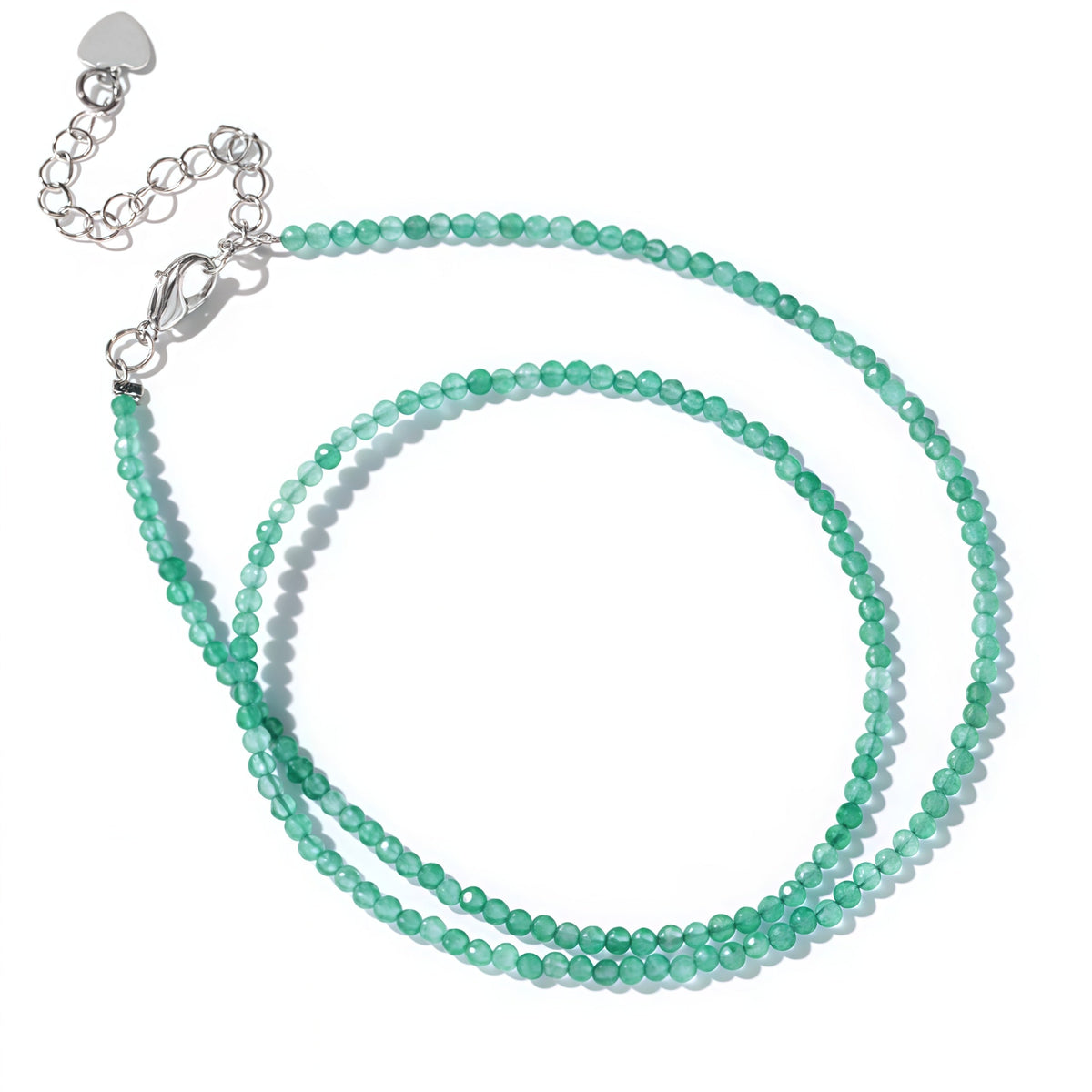 2mm Shining Beads Stone Necklace Choker Jewelry