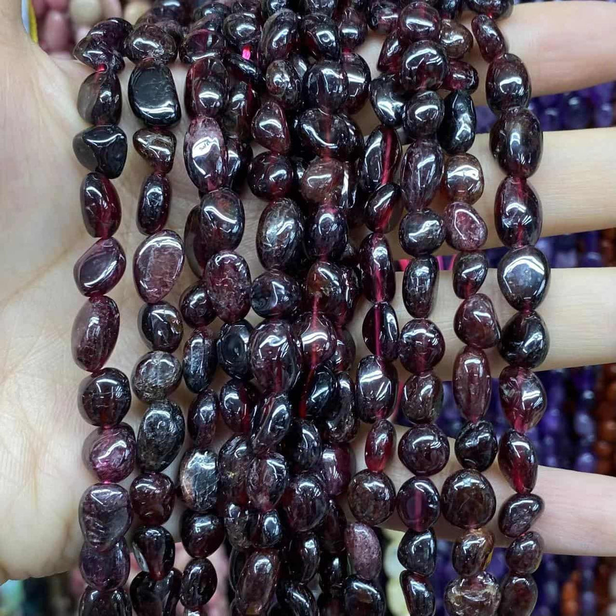 Nugget Smooth Beads 6-8mm Gemstone/Quartz/Jasper/Agate