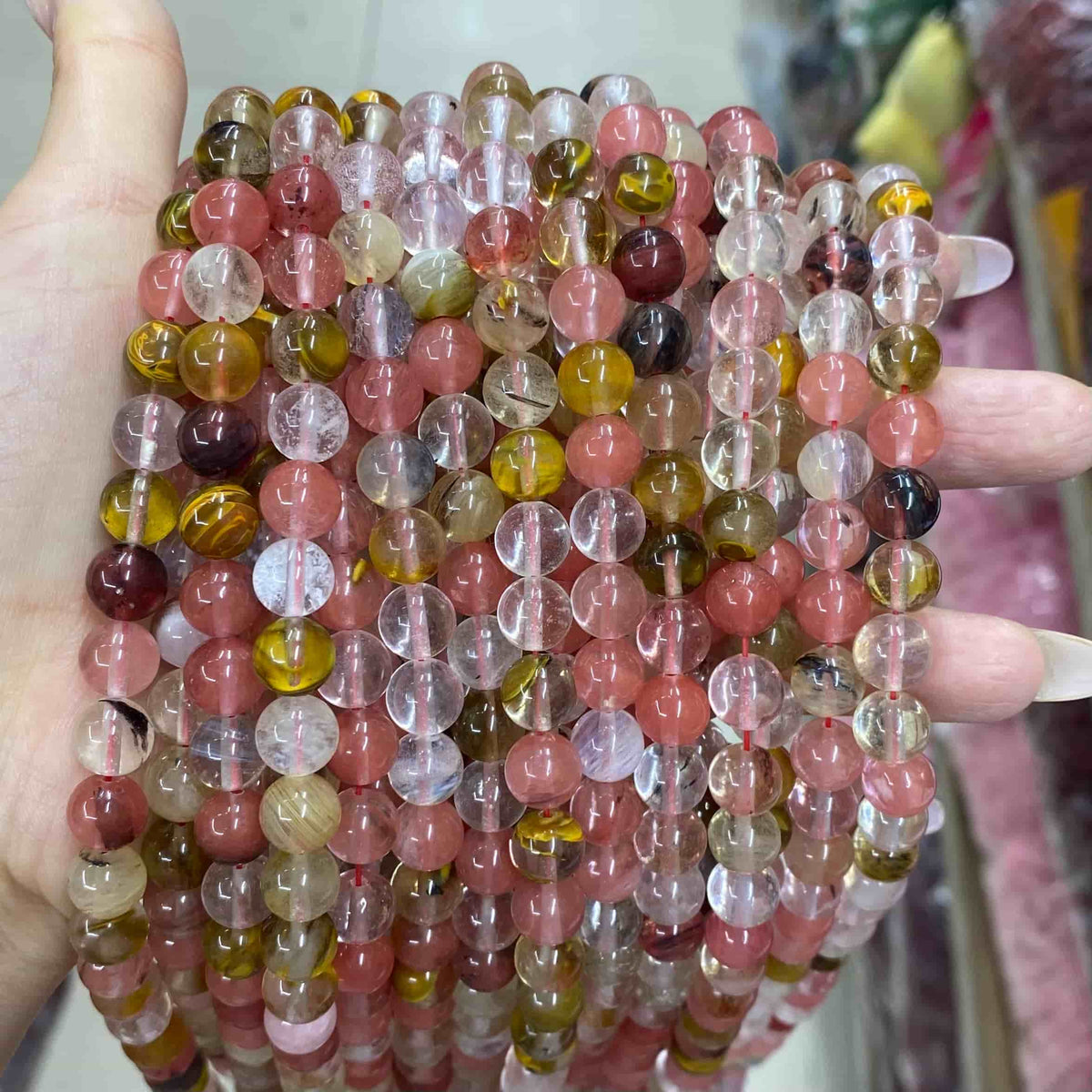 Wholesale Gemstone Beads 4mm 6mm 8mm 10mm 12mm-Loose Bead -Free Shipping （I）