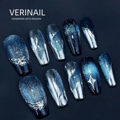 Press On Nails Color Blue PDD01