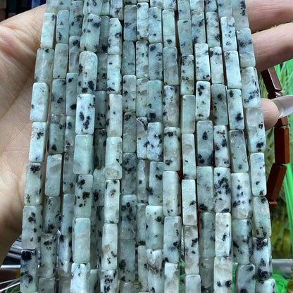 Square Tube Beads 4x13mm Quartz/Jasper/Agate/Crystal