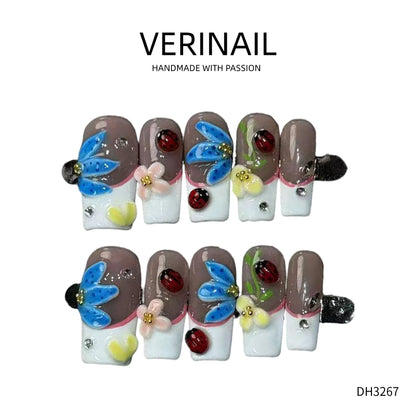 Press On Nails Color Blue DL01