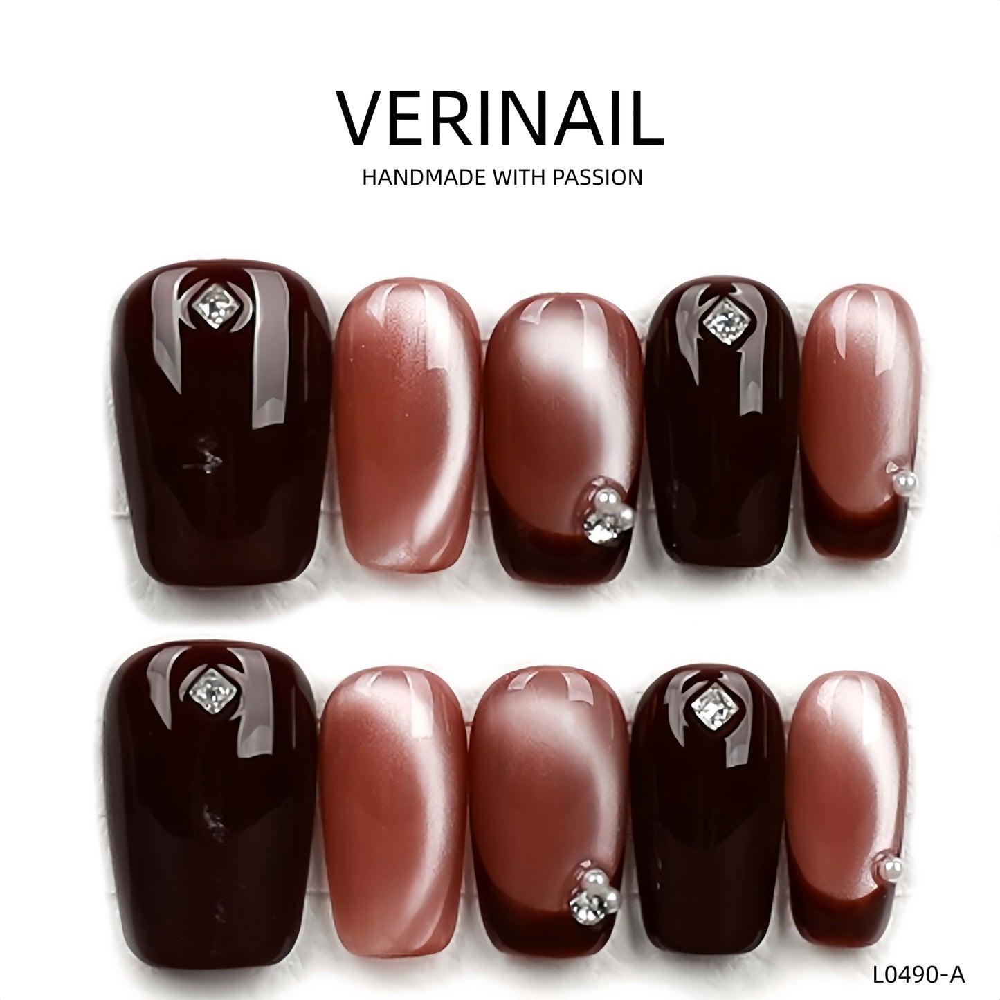Press On Nails Color Black DL06
