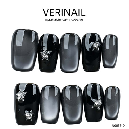 Press On Nails Color Black DL04