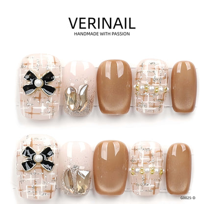 Press On Nails Color Golden DL03