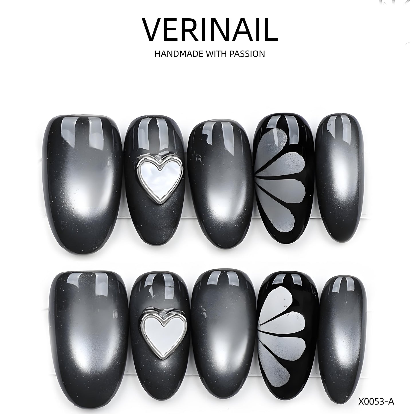 Press On Nails Color Black DL04