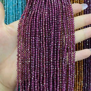 Garnet Tiny Faceted Round Beads 2mm 3mm 4mm