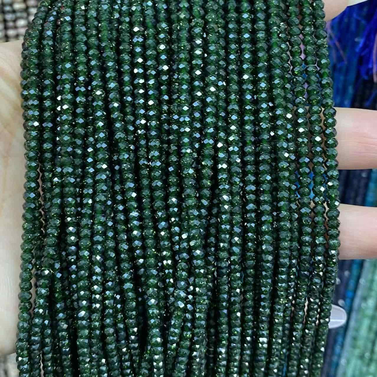 Faceted Rondelle Beads 2x3mm 3x4mm Gemstone/Quartz/Jasper/Agate
