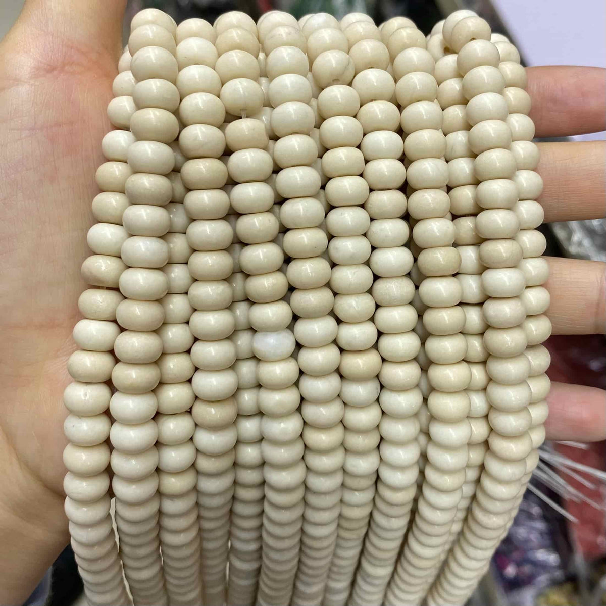 Round Rondelle Beads 2x4mm 4x6mm 5x8mm Quartz/Jasper/Agate