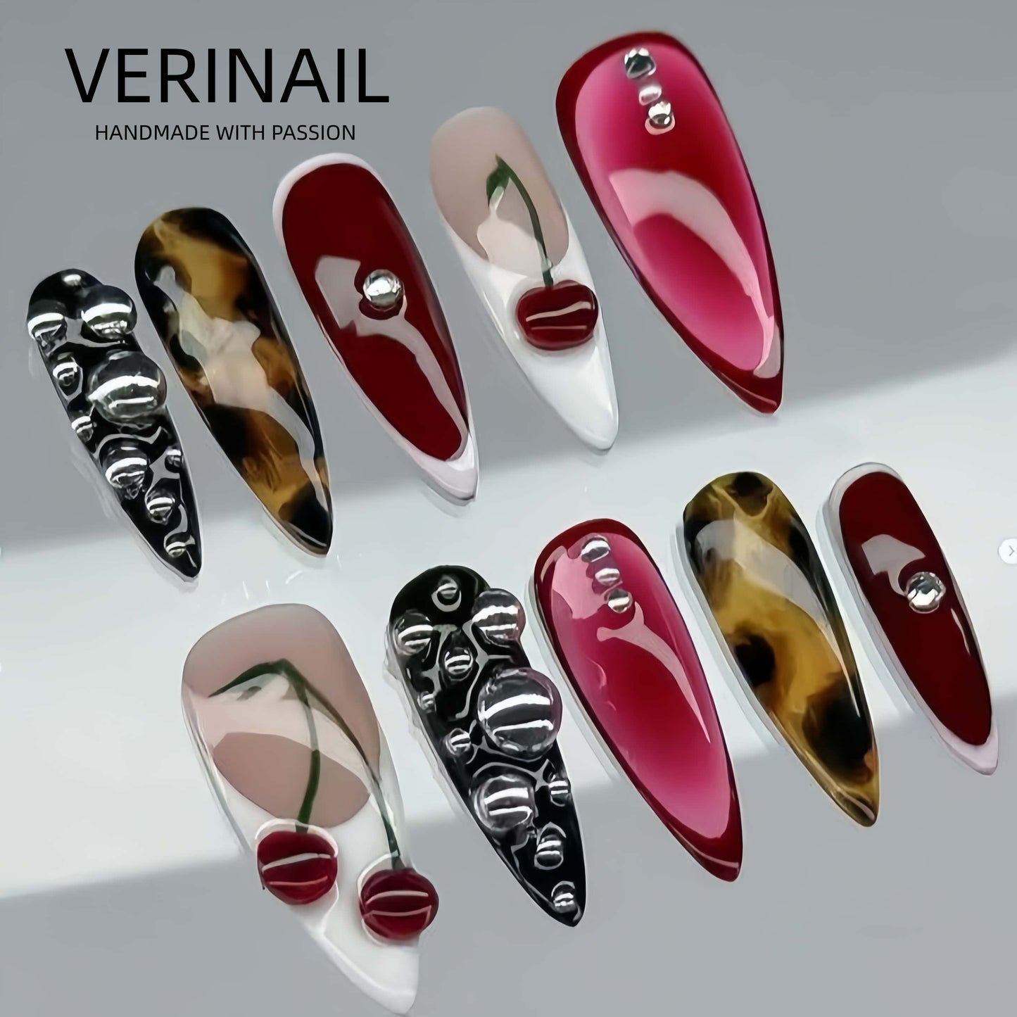 Press On Nails Color Brown PDD01