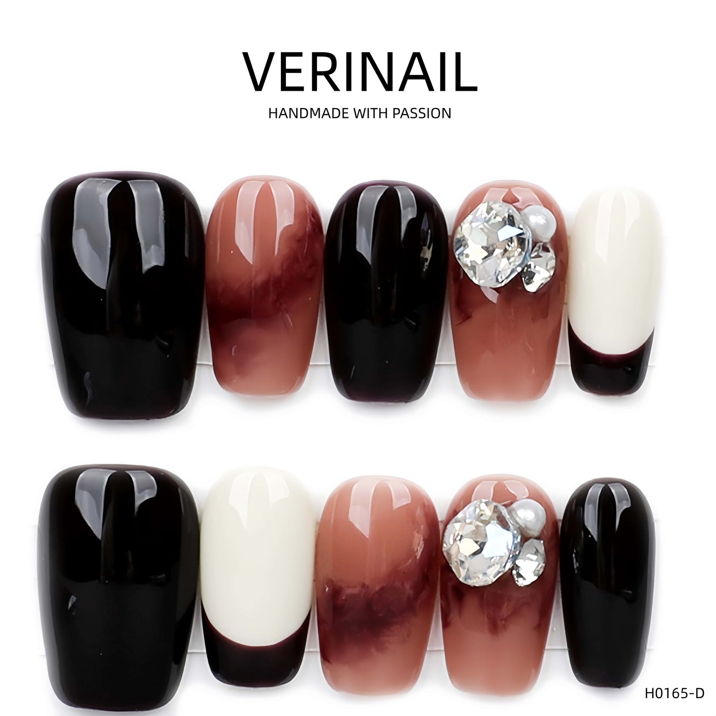 Press On Nails Color Black DL03