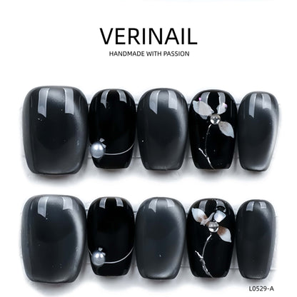 Press On Nails Color Black DL06