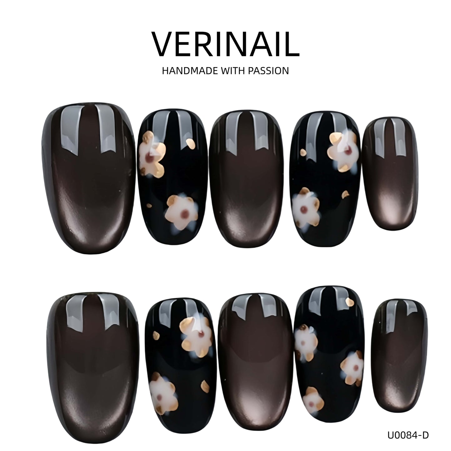 Press On Nails Color Black DL04