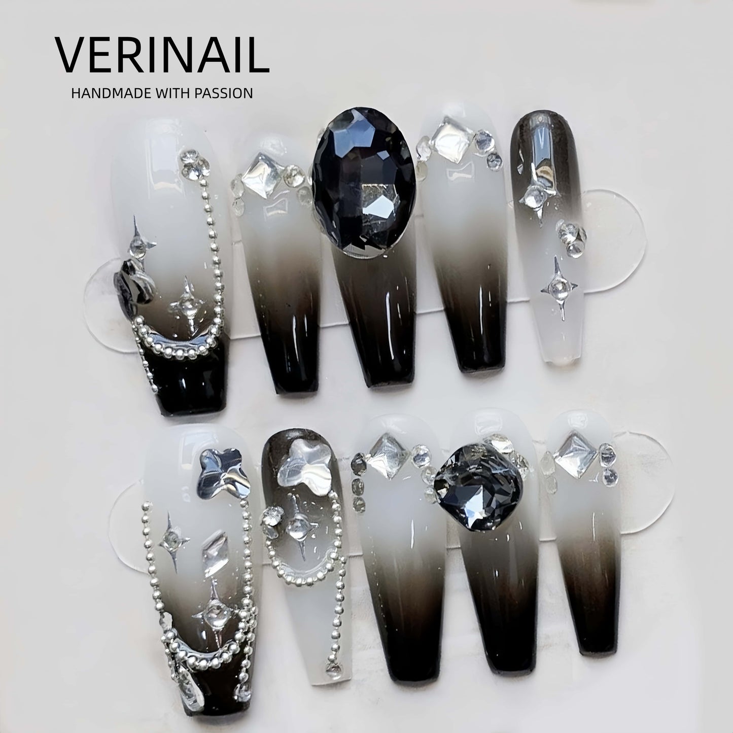 Press On Nails Color Black PDD01