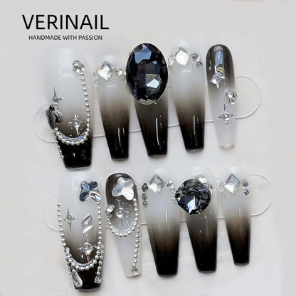 Press On Nails Color Black PDD01