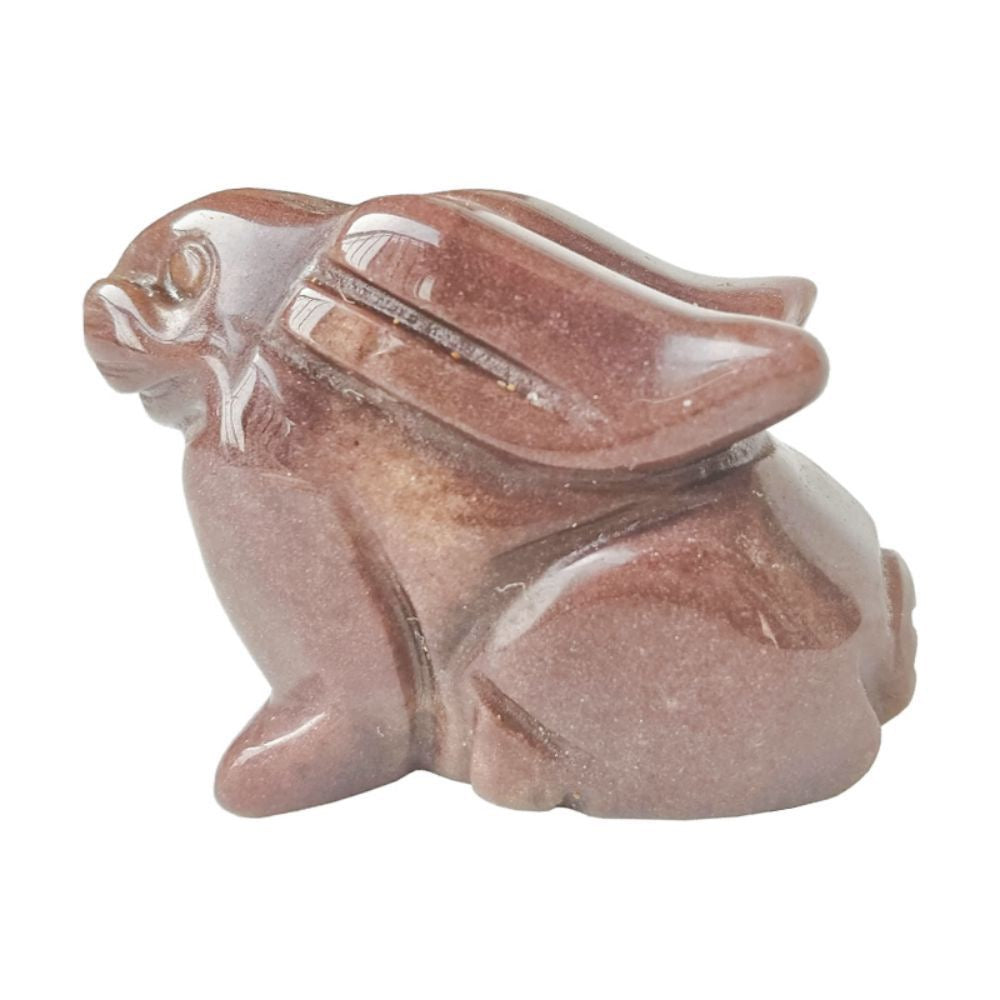 Rabbit Statue Hand Carved Animal Figurine