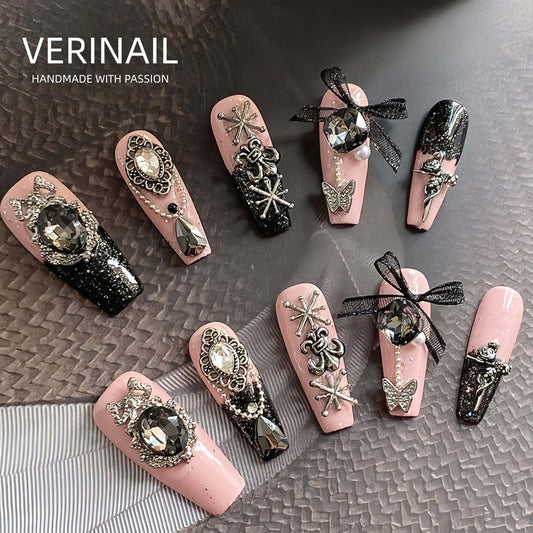 Press On Nails Color Black PDD02