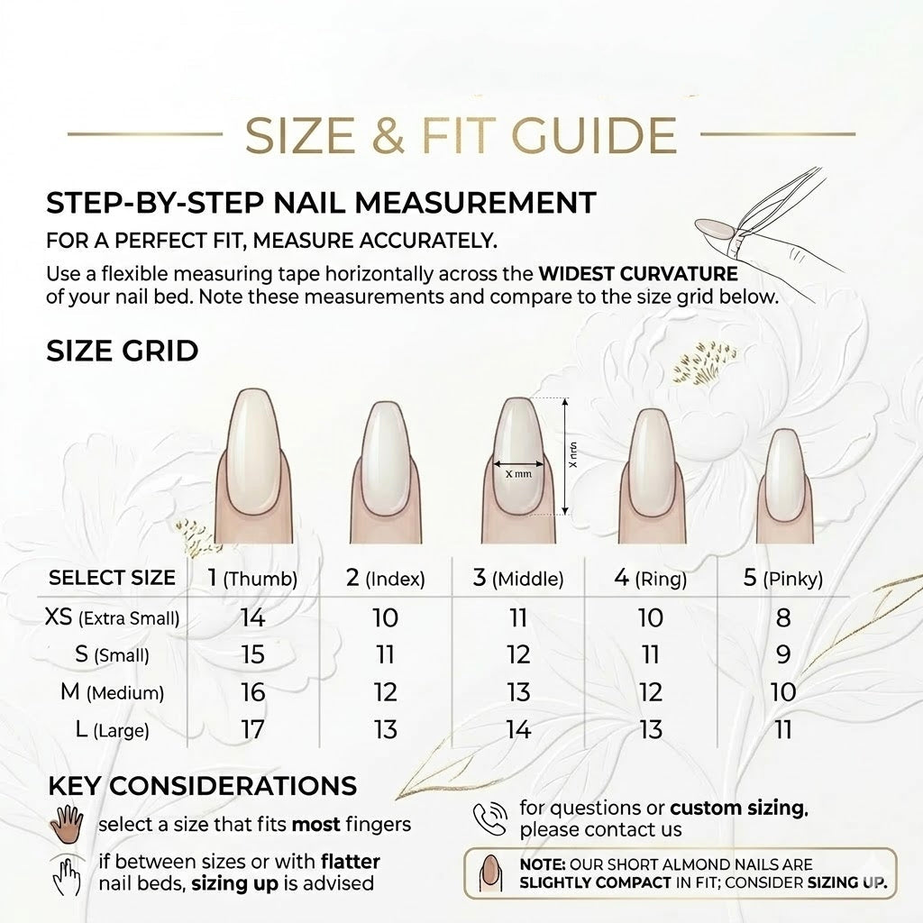 #2-11 Pressed On Nails Box – Handmade, Reusable, Unique Styles