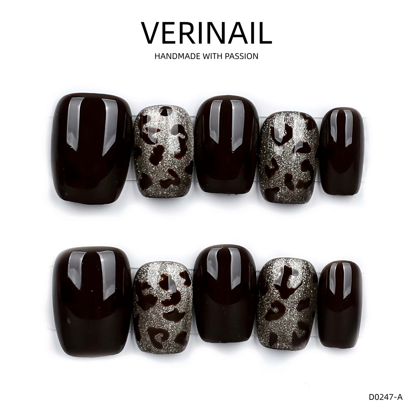 Press On Nails Color Black DL05
