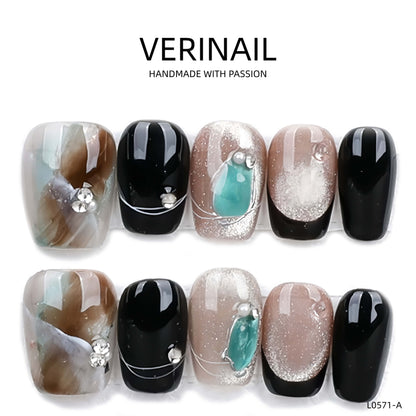 Press On Nails Color Black DL06