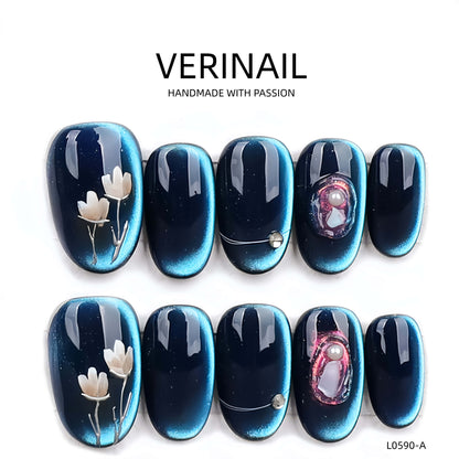 Press On Nails Color Blue DL02