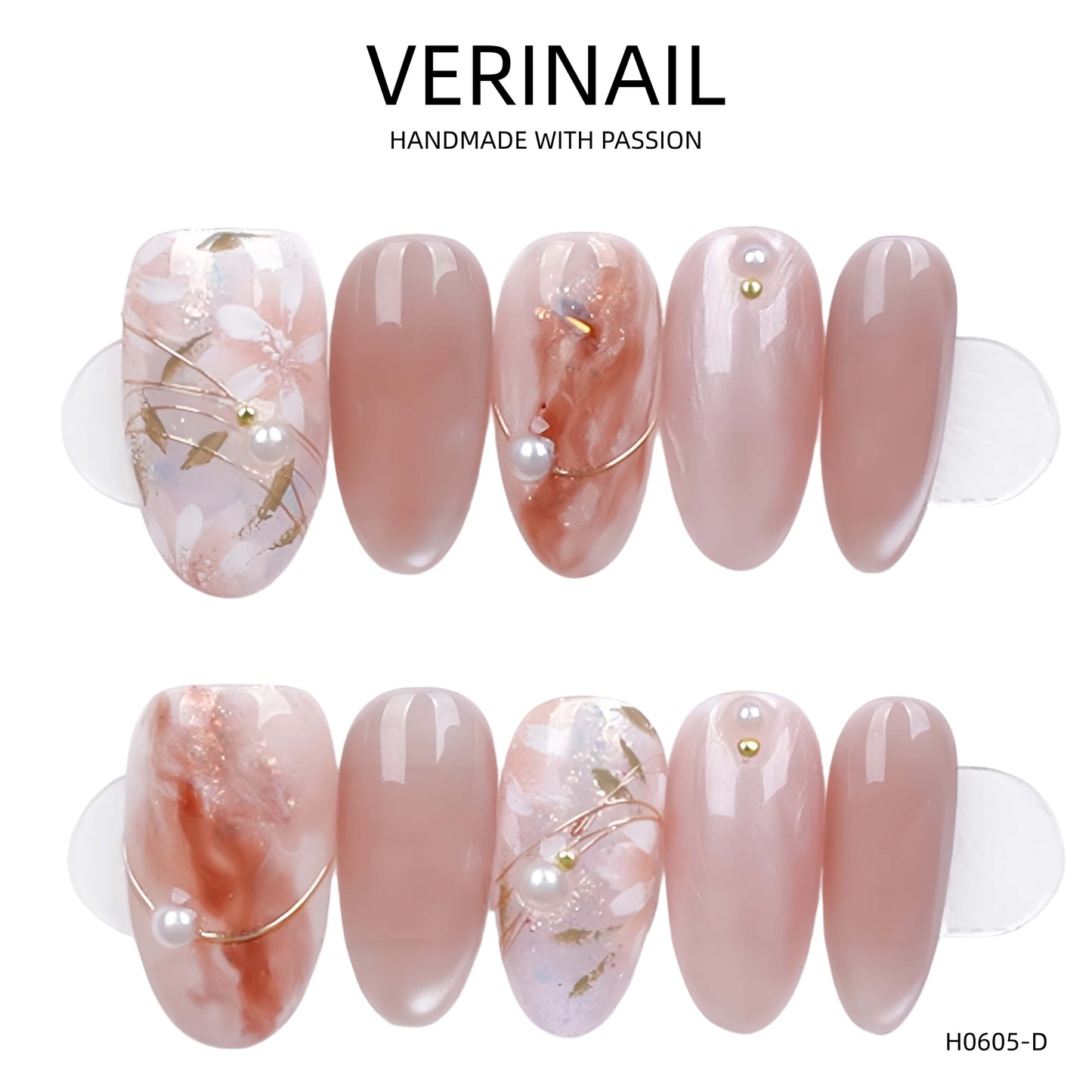 Press On Nails Color Nude DL04