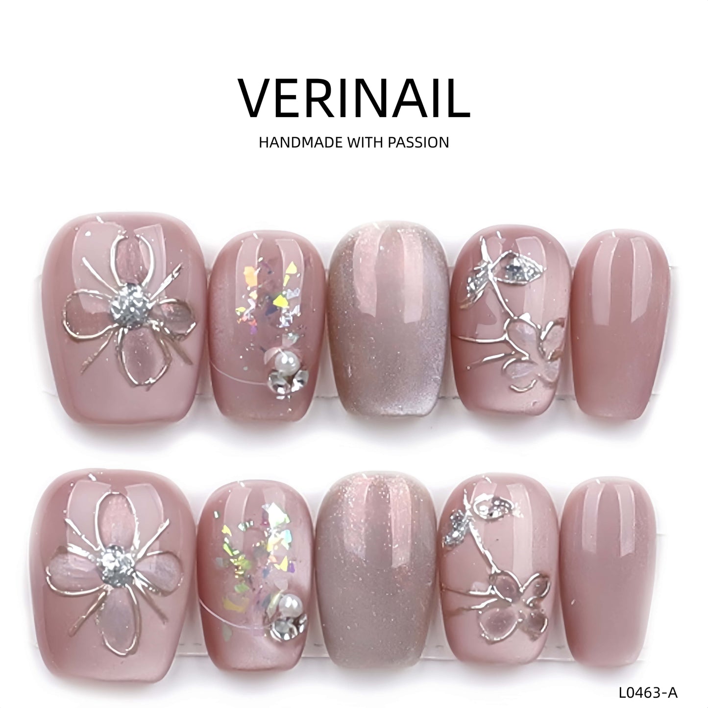 Press On Nails Color Pink CP03