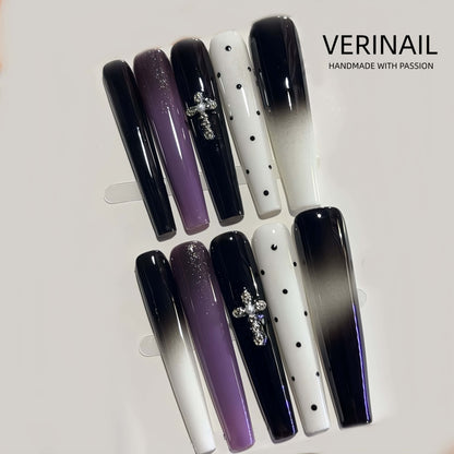 Press On Nails Color Black PDD02
