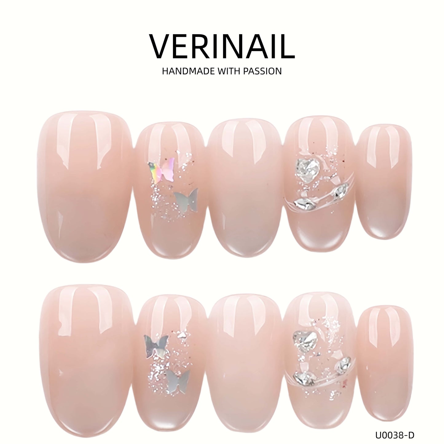 Press On Nails Color Nude DL08