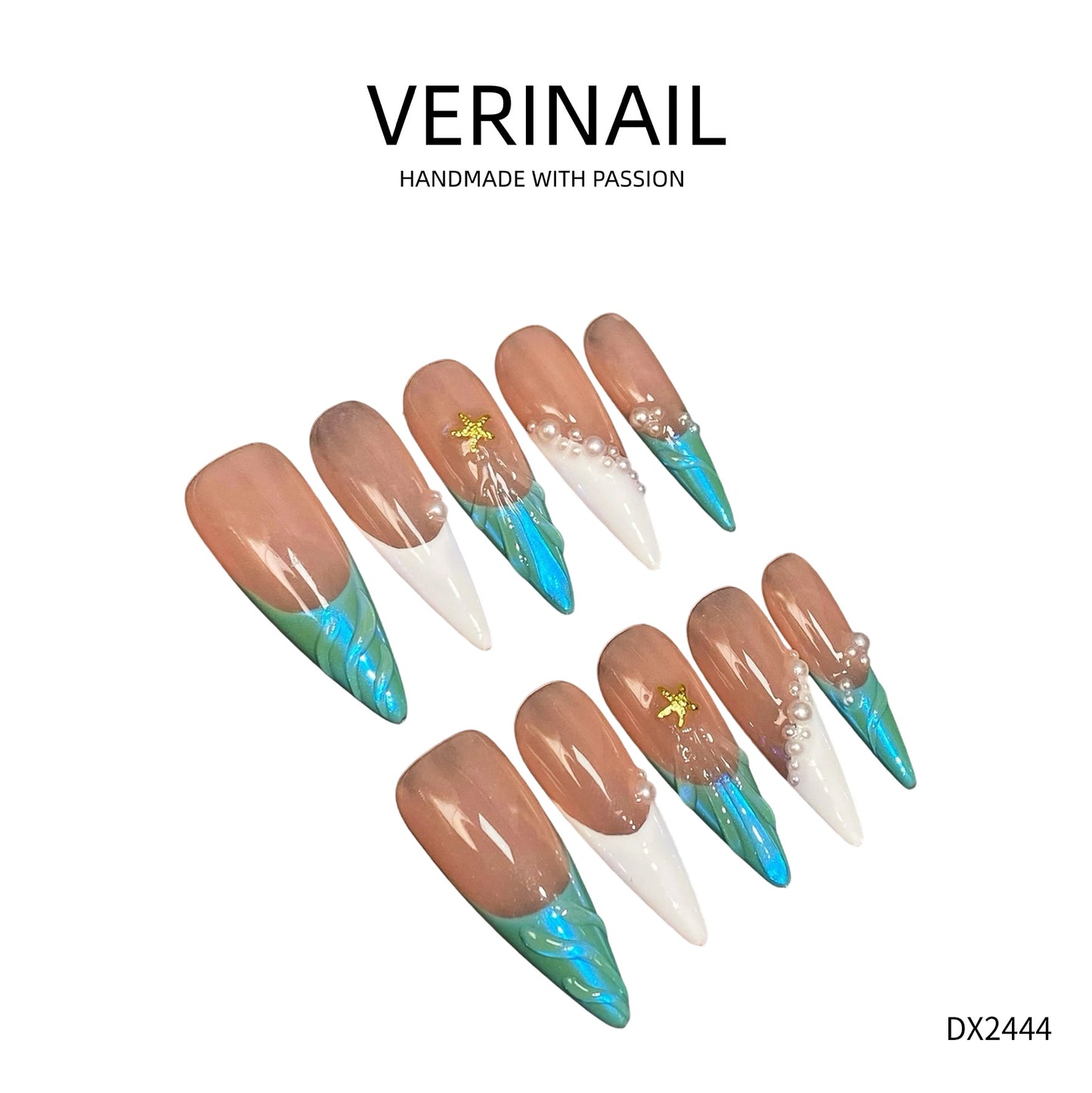 Press On Nails Color Brown DL02