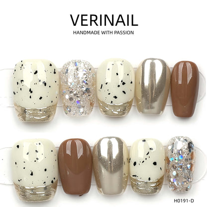 Press On Nails Color Brown DL03