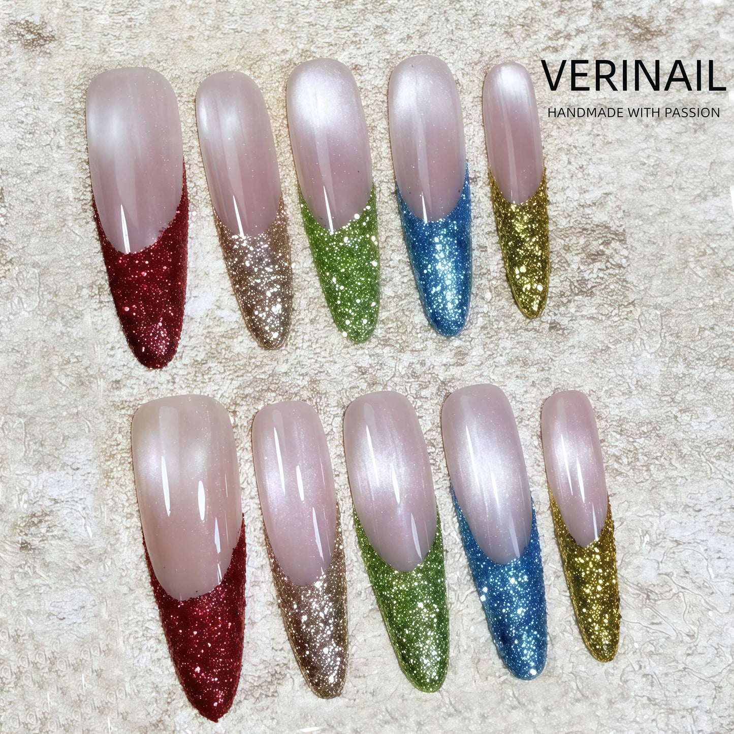 Press On Nails Color Blue PDD01