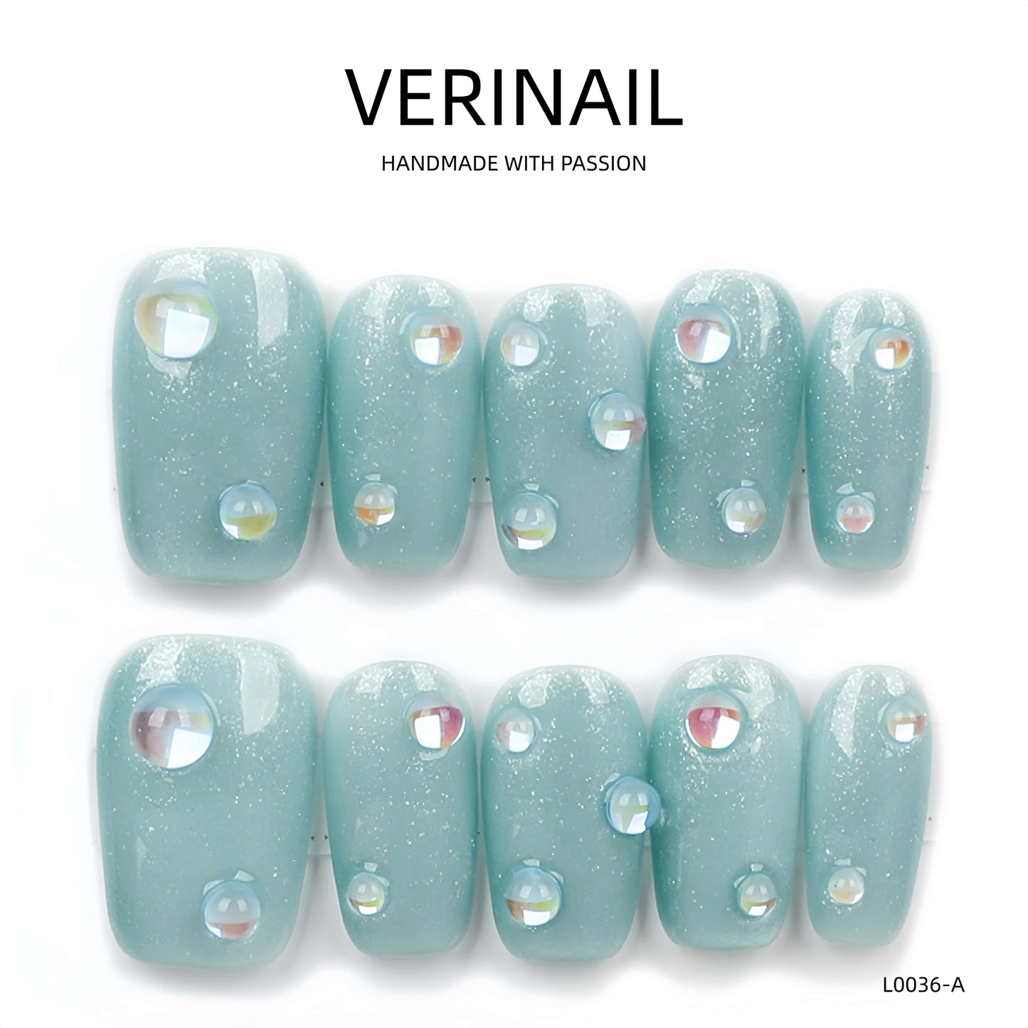 Press On Nails Color Jade DL01